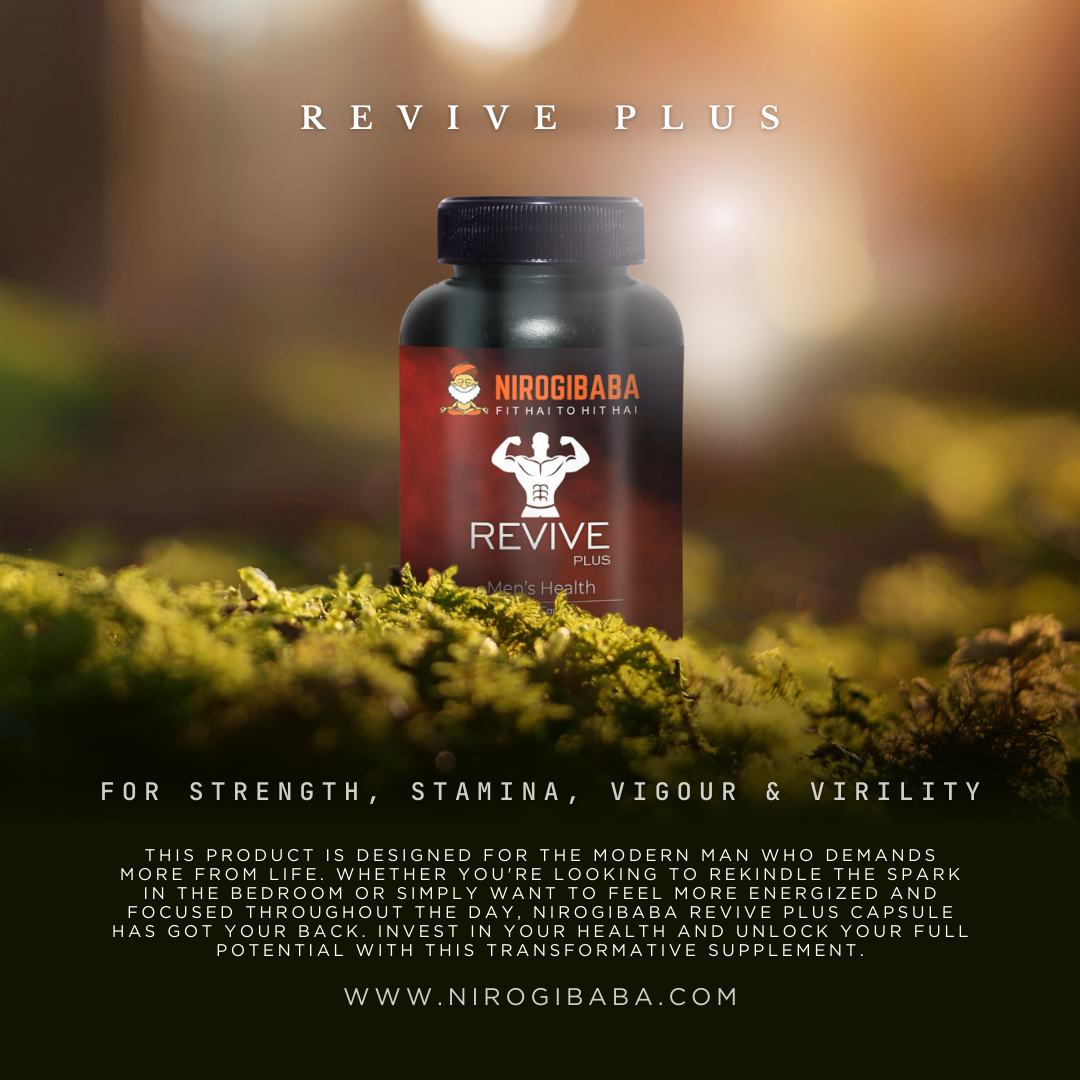 Nirogibaba Revive Plus Capsule for Men Stamina, Strength, Vigour, virility.